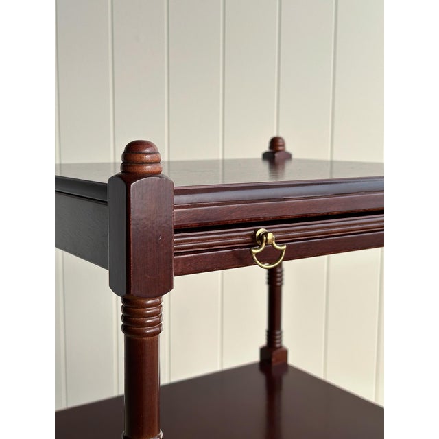 Wood Vintage Bombay Company Side Table For Sale - Image 7 of 16