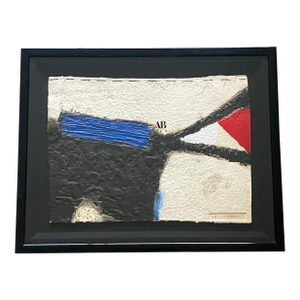 James Coignard, Original Embellished Carborundum Etching, 'Espace Dynamique Bleu' Signed, #4/95, Framed, 1989