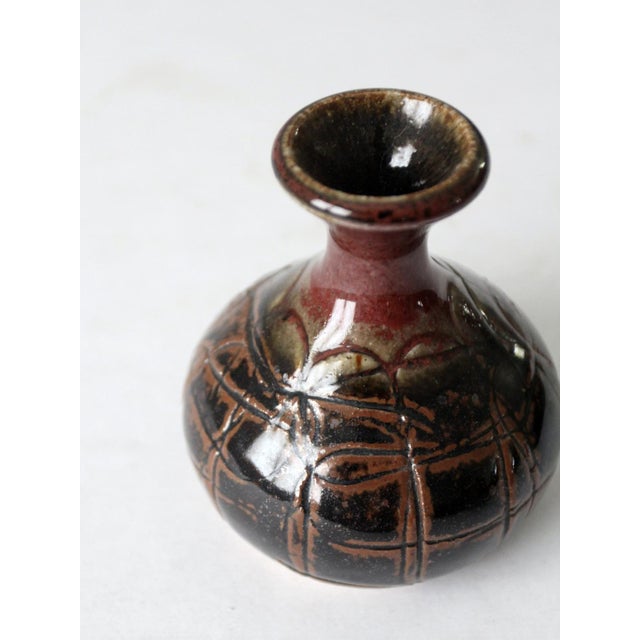 Vintage Studio Pottery Vase For Sale - Image 4 of 9