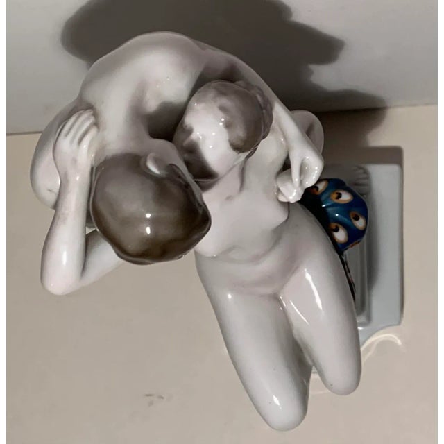 Antique 1918 Rosenthal "Spring of Love" Porcelain Statue For Sale In Los Angeles - Image 6 of 11
