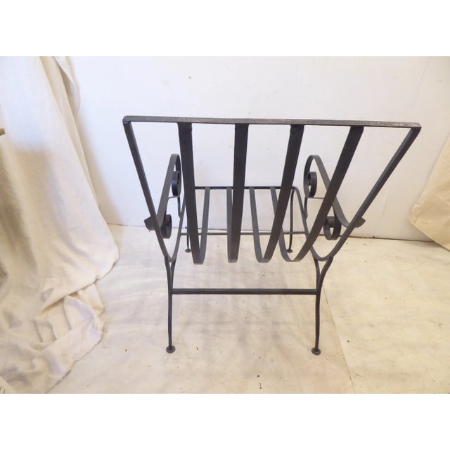 Vintage Modern Iron Lounge Chair For Sale - Image 4 of 4