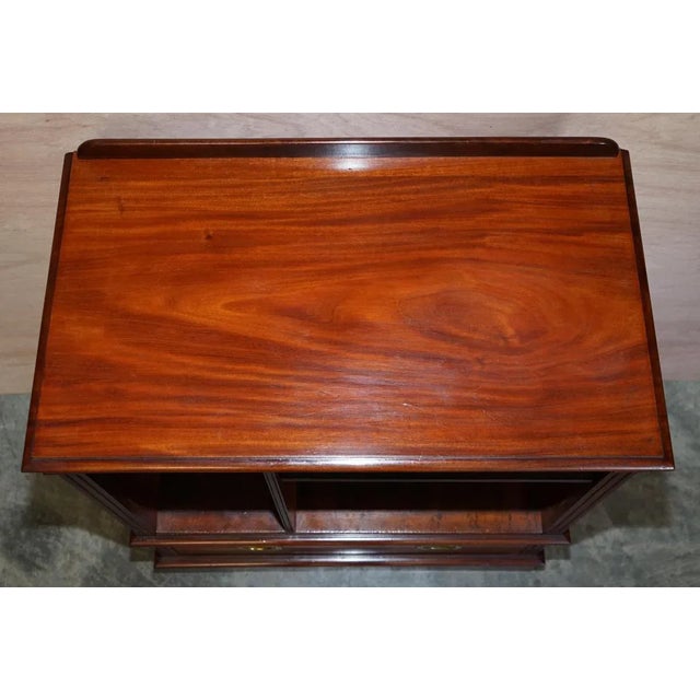 Antique Victorian Hardwood Military Campaign Drinks Cabinet or Tv Stand For Sale - Image 4 of 18