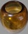 Mid-Century Modern Vintage Mid Century Modern Italian Hand-Blown Art Glass Two Tone Amber & Cream Vase For Sale - Image 3 of 7