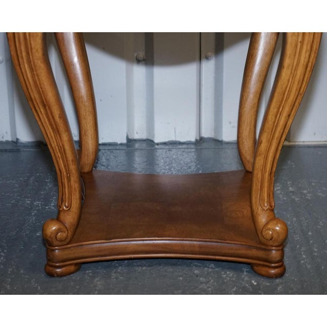 Vintage French Style Side Tables with Faux Marble Tops, Set of 2 For Sale - Image 10 of 16