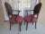 Italian Style Grotto Clamshell Armchair Burgundy Color Set of 2 The Italian Style Grotto Clamshell Dining Armchair in...