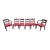 Set of 6 19th Century Mahogany English Regency Dining Chairs For Sale