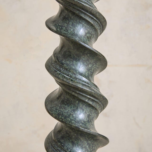 19th Century Italian Green Marble Spiral Pedestal For Sale - Image 10 of 12