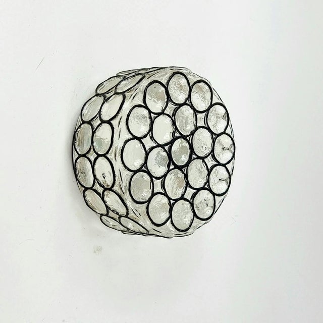 Mid-Century Modern Mid-Century Modern Glass Flush Mounts from Limburg, Germany, 1970s, Set of 2 For Sale - Image 3 of 10