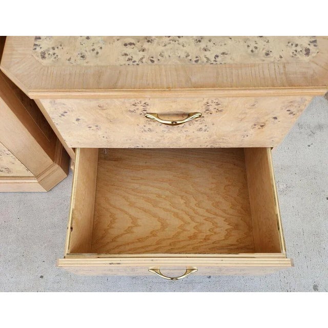 1980s Drexel Corinthian Style Nightstands Pair For Sale - Image 5 of 9