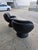 Black 1970s Jaymar Attributed Black Leather Pod Lounge Chairs- A Set For Sale - Image 8 of 12