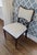 Powers Upholstered Side Chair – Custom Cream & Tan Linen For Sale In Los Angeles - Image 6 of 7
