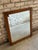 Vintage wooden frame from a 100 year old printing press in manhattan. This honey toned wood frame has an inset gilt border...