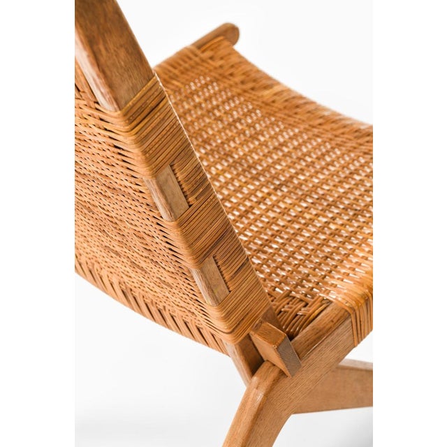 Tan Easy Chairs in Cane and Oak from Preben Thorsen, 1957, Set of 2 For Sale - Image 8 of 13