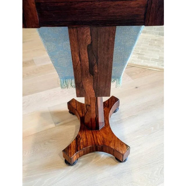 Early 19th Century Early 19th Century English Regency Period Sewing Table For Sale - Image 5 of 11