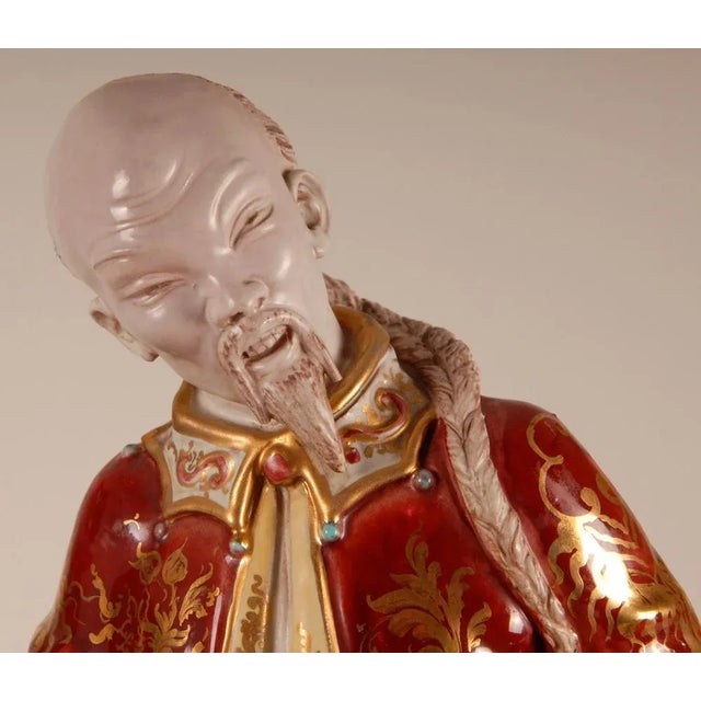 Mid-Century Modern Vintage Italian Ceramic Figures by Eugenia Pattarino, 1960s, Set of 2 For Sale - Image 3 of 11