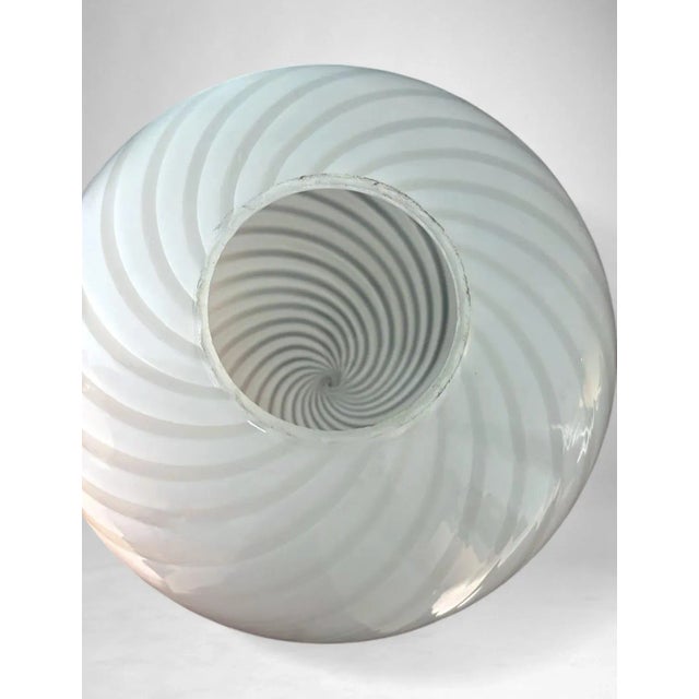 Vintage Italian Table Lamps With Brass Base and Murano Glass Sphere - a Pair For Sale - Image 12 of 17