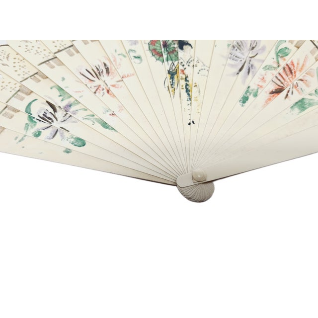 Art Nouveau Celluloid Fan, 1900s For Sale - Image 3 of 13