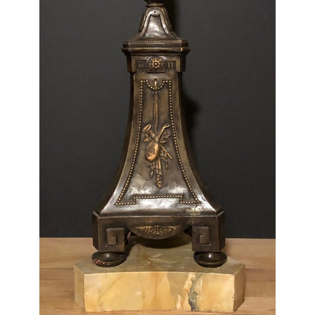 Maitland - Smith Pair of Louis XVI Style Electrified Torchères, 20th Century For Sale - Image 4 of 9