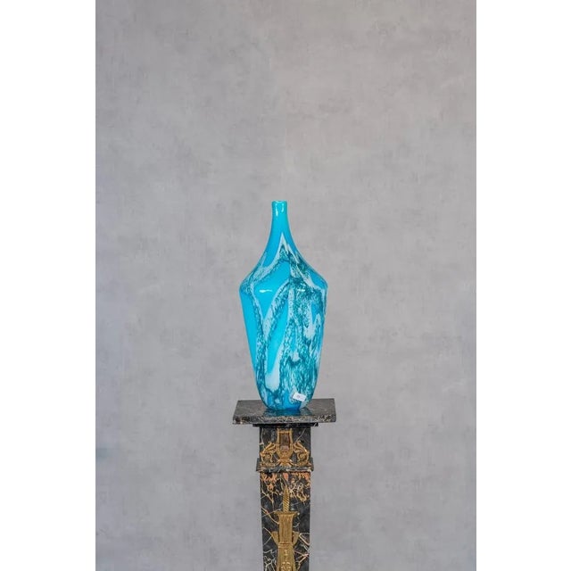 This tall 20th-century Clichy Vase is a captivating piece of art that showcases the beauty and craftsmanship of Clichy...