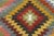 Textile Vintage Turkish Kilim Rug- 6′4″ × 8′11″ For Sale - Image 7 of 13