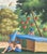 Indian Colonial-Style Exotic South Asian Landscape Mural, 3-Panel Set For Sale - Image 3 of 5