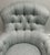 1990s Vintage English Rolled Arm Pale Blue Upholstered Chair For Sale - Image 5 of 9