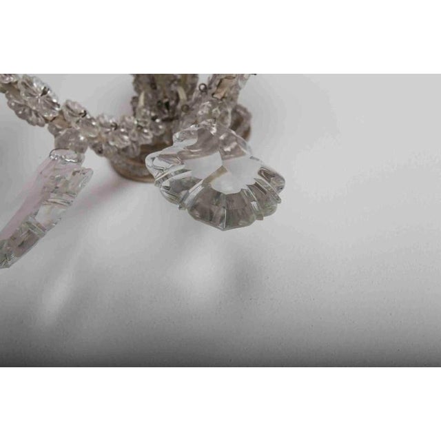 2000 - 2009 Two-Arm Wall Lamps in Crystal, Set of 2 For Sale - Image 5 of 5
