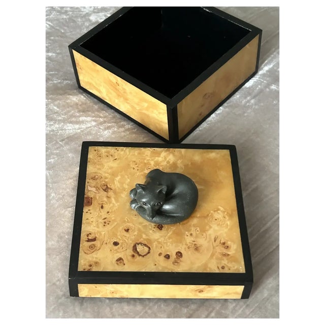 Ooak, Rare, Carved Fox, Birds Eye Box For Sale - Image 4 of 10