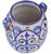 Mid 20th Century Blue Andalusian-Patterned Ceramic Vase W/ Handles For Sale In New York - Image 6 of 9