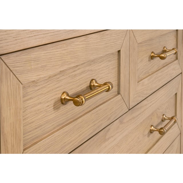 2020s Stella 5-Drawer High Chest, Light Honey Oak For Sale - Image 5 of 6