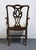 Late 20th Century High End Solid Mahogany Traditional Chippendale Style Dining Arm Chair For Sale - Image 5 of 8
