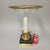 Traditional Tall Glass Hurricane Candle Lamp With Marble and Brass Base For Sale - Image 3 of 5