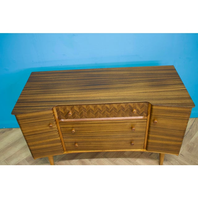 Sideboard in Walnut by Gunther Hoffstead for Uniflex, 1960s For Sale - Image 9 of 12