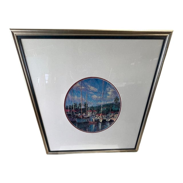 1990s Lahaina Harbor on Maui , Hawaii by Christian Riese Lassen For Sale