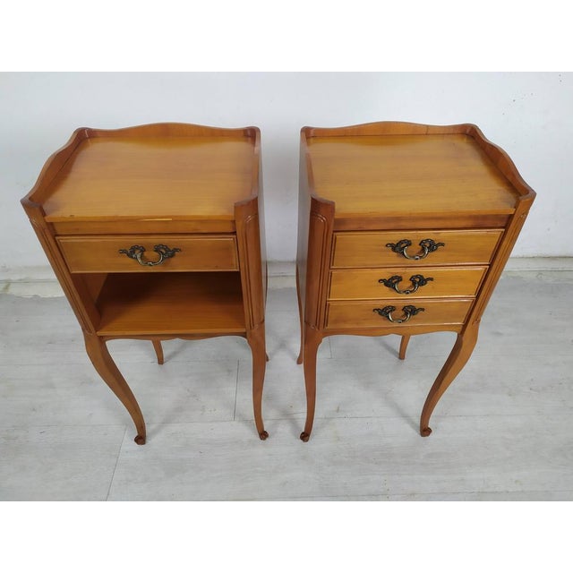 Louis XV Nightstands, 1970s, Set of 2, in Good conditions. Designed 1970 to 1979