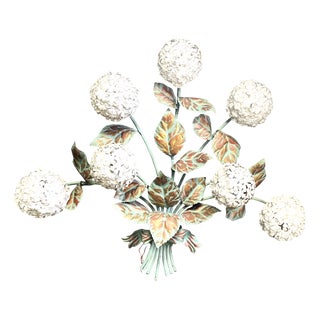 Vintage Floral Wall Lamp from Hans Kögl, 1970s For Sale