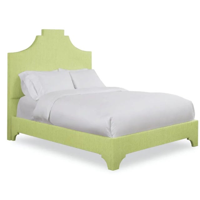 This listing includes the entire bedframe, including the headboard, rails, and footboard. From Chairish's line of bespoke...