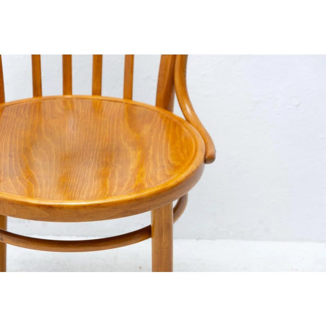 Brown Czechoslovakian Office Chair from Thonet, 1970 For Sale - Image 8 of 11