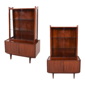 Mid Century Modern China Cabinet / Bookcase by Rajmund Halas for Jarocinska, Made in Poland, C. 1960’s