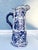 Vintage Porcelain Blue & White Pitcher/ Vase For Sale - Image 4 of 7