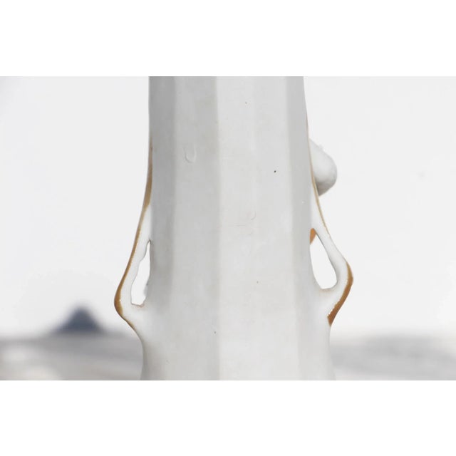 1900s Art Nouveau Musician Bisque Porcelain Vase, Germany For Sale - Image 9 of 13