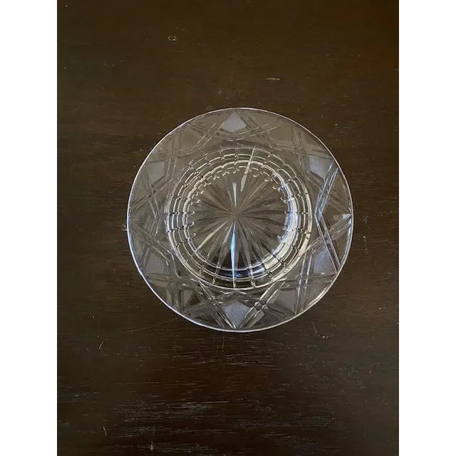 American Antique Crystal Candle Base For Sale - Image 3 of 4