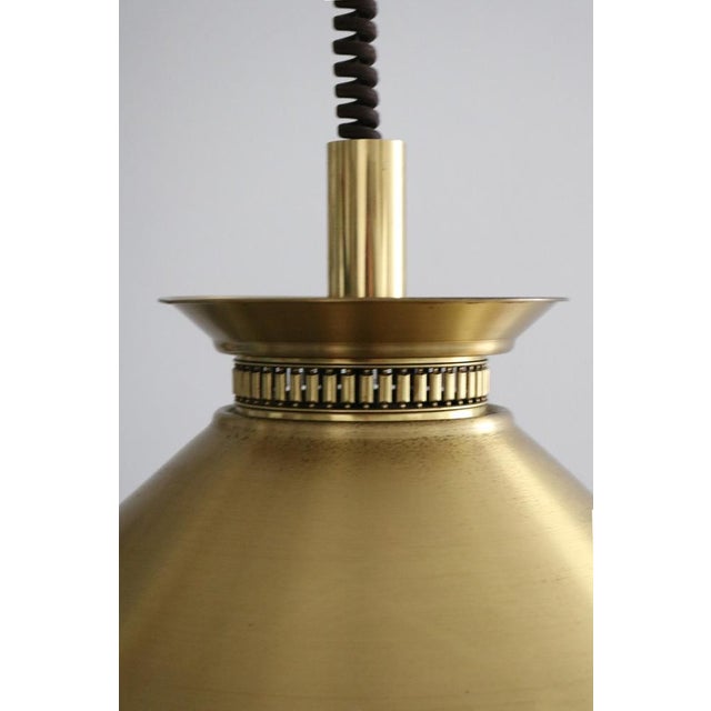 Metal Danish Modern Pendant Lamp by Hugo Frandsen, 1960s For Sale - Image 7 of 9