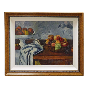 Fazly (Fazoil Ataullakhanov) "Still Life With Cezanne" Original Oil