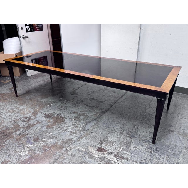 Larry Laslo for John Widdicomb Moderne Extension Dining Table For Sale - Image 11 of 12