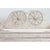 Swedish 18th century Gustavian style settee/banquette with its original hand-scraped & painted finish over the carved pine...