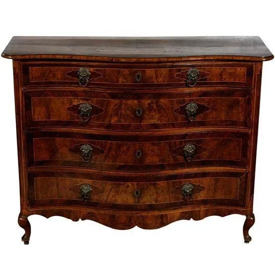 18th C. Italian Walnut Commode For Sale - Image 4 of 4