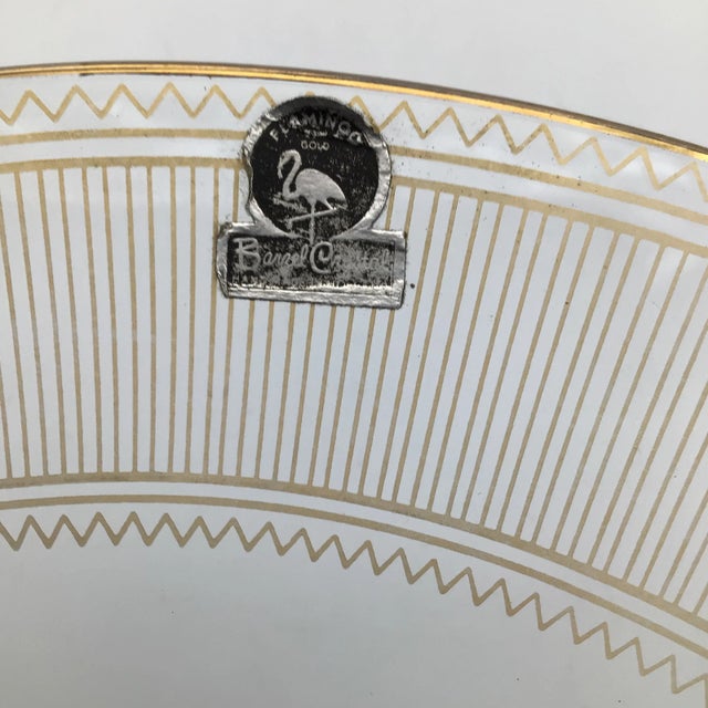 Great example of Flamingo Gold Barrel Crystal made in Italy.