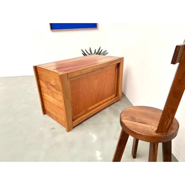 Vintage Elm Chest of Drawers from Maison Regain, 1970 For Sale - Image 14 of 18