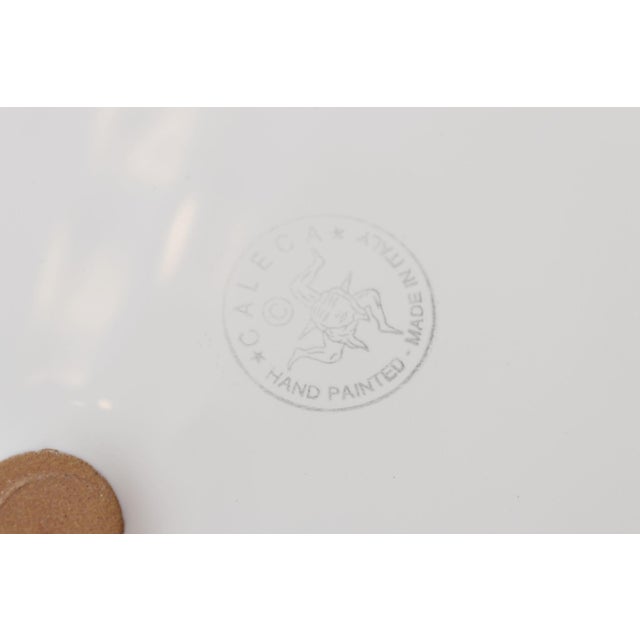 Early 20th Century Italian Hand Painted Caleca Belvidere Platter For Sale - Image 10 of 10